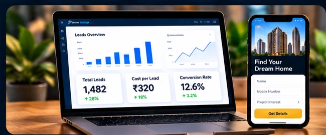 Real estate lead generation and campaign analytics dashboard